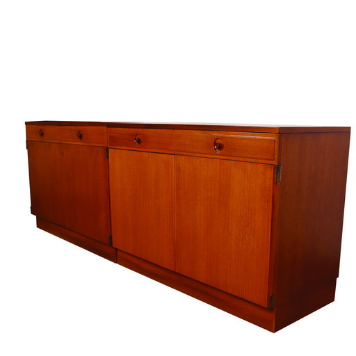 Schwedisches Sideboard aus Teakholz von Bertil Fridhagen für Bodafors, 1960er Jahre, 2er-Set
