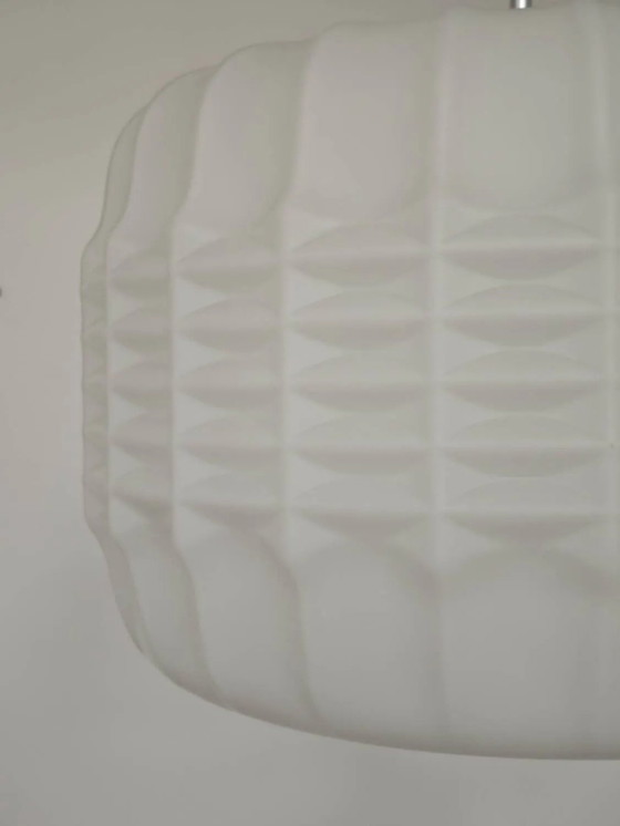 Opaline suspension origami lantern Czechoslovakia 1960 – Pendant lamps, Porcelain, Plastic (photo 15 of 16)