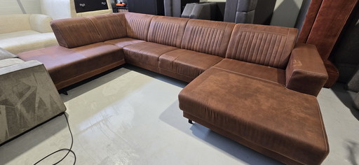 U bank pronto  cognac microvezel/ preston stof 