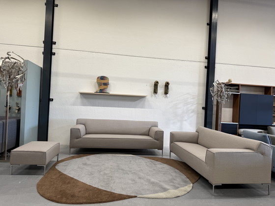 Image 1 of Design on Stock Bloq Sofa set 3 & 2.5 Seater with Footstool Ploughwool 78