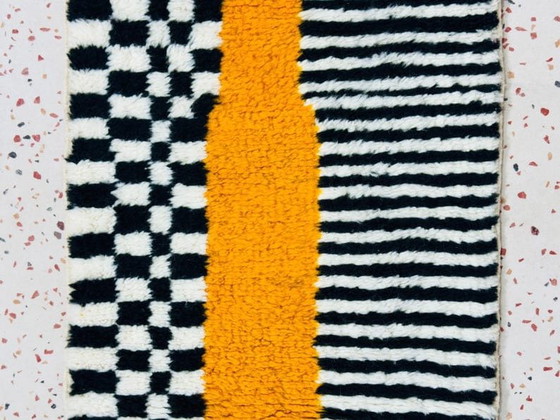 Alfombra bereber de pasillo tradicional hecha a mano con motivos coloridos 75/300 cm – Alias, Wool (photo 4 of 9)