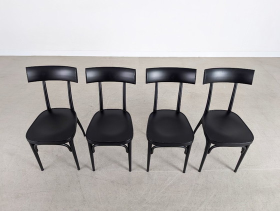 Image 1 of Set originale di 4 sedie Gebrüder Thonet, Vienna, di Hermann Czech
