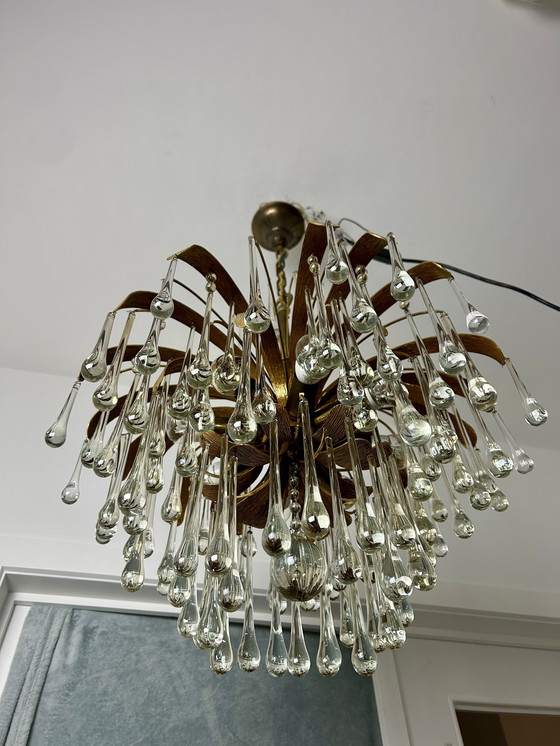 Image 1 of Vintage Palwa teardrop chandelier