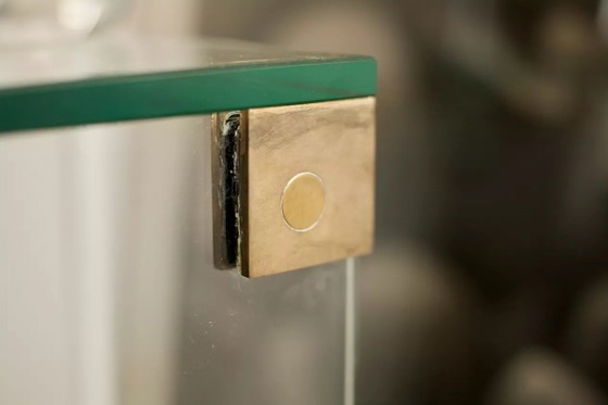 Image 1 of Console Verre et Bronze