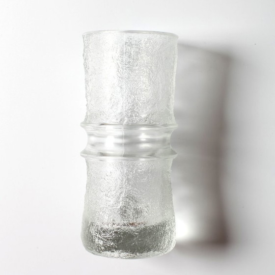 Image 1 of Mid-Century Modern Pressed Glass Vase: Pavel Panek Design, Rudolfova Hut