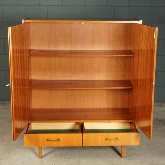 Image 1 of Credenza alta vintage lucida – noce – anni '60