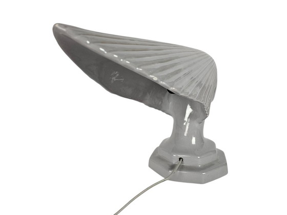 Image 1 of Vintage  - Rene Lalique stijl - design Hubert Olivier -  tafellamp - keramiek -  Frankrijk - 1960's