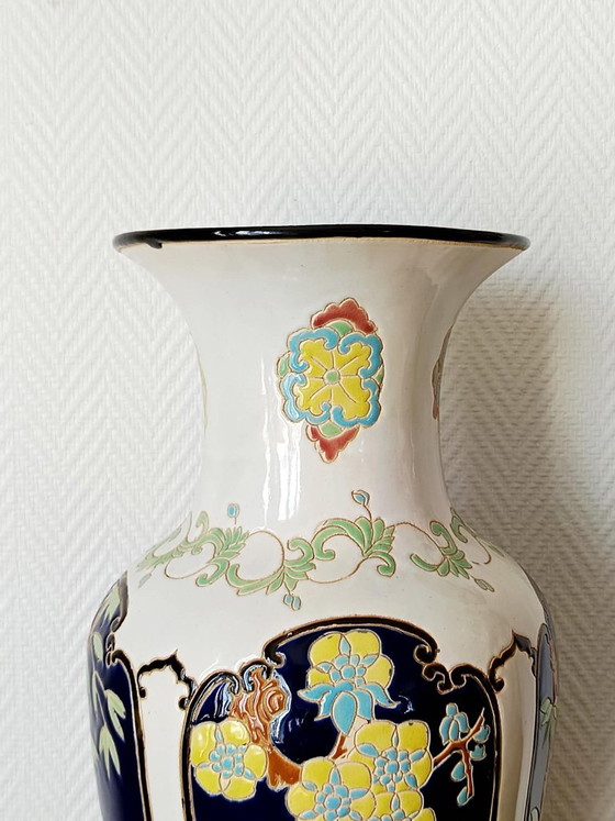 Large Japanese-style ceramic vase, 52cm (photo 5 of 11)