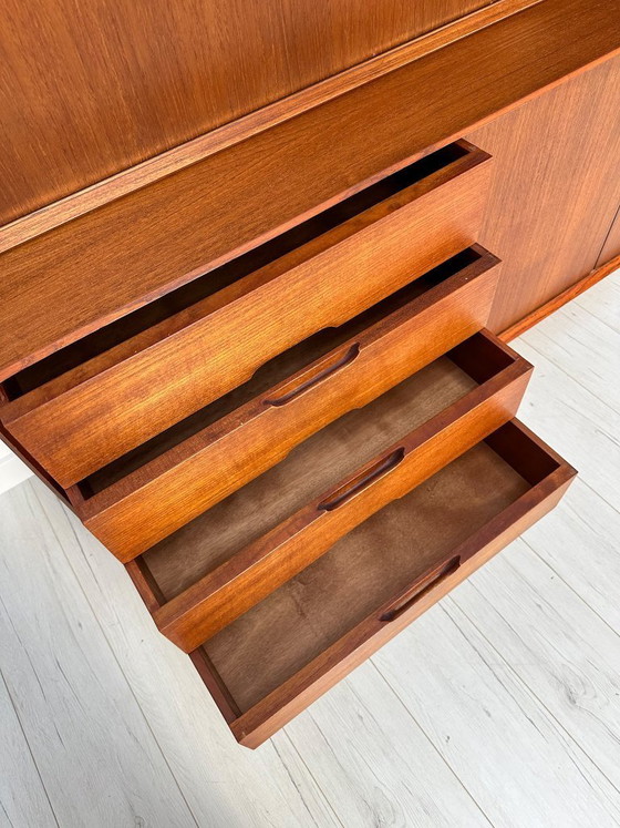 Image 1 of 1960s Teak Sideboard / Highboard ‘Vario 150’ by Rex Raab for Wilhelm Renz – Mid-Century Cabinet