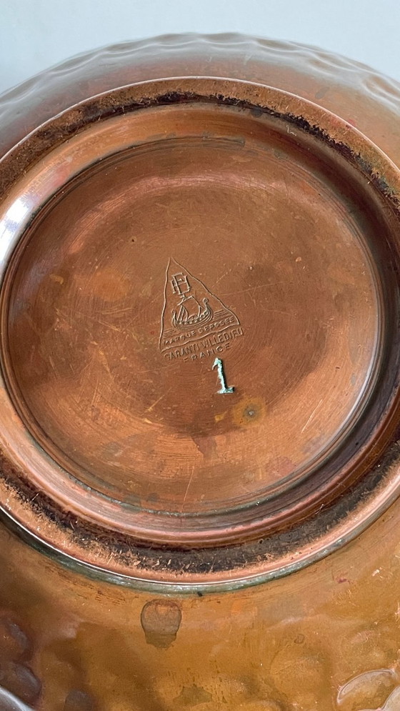 Image 1 of CACHE-POT van VILLEDIEU Vintage Antiek COPPER