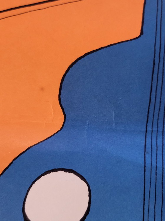Affiche originale de Jean Michel Folon "Music 1974" France Champs Elysées – Jean-Michel Folon, Paper (photo 12 of 12)