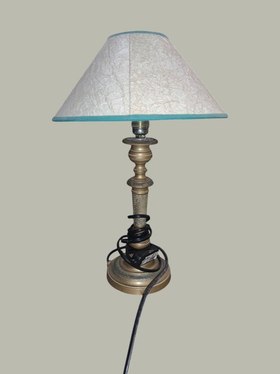 Image 1 of LAMPE STYLE NEO CLASSIQUE EN LAITON 