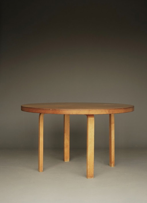  L-leg Dining Table Model 91 by Alvar Aalto for Artek Finland, 1940s