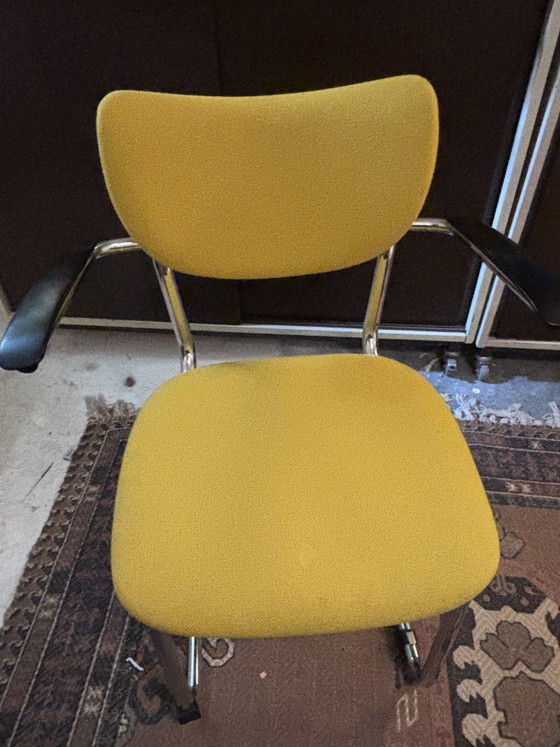 3 X Gebroeders De Wit 3011 – Stoelen / fauteuils, Metal, Textile (photo 2 of 5)