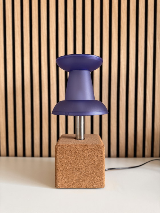 Image 1 of Vintage Push Pin Lamp - Blue | Pop Art Design From Visualgram