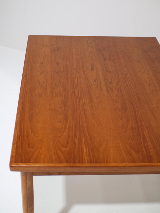 Image 1 of Uitschuifbare eettafel rechthoekig teak Deens vintage