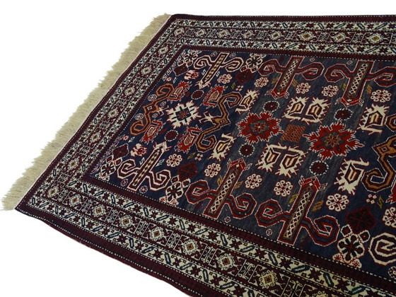 Image 1 of Seltene afghanische Decke – 210 x 140 cm – 100 % Wolle – handgeknüpft