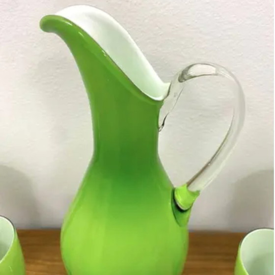 Image 1 of Retro kan & 6 glazen set, Murano, jaren 60