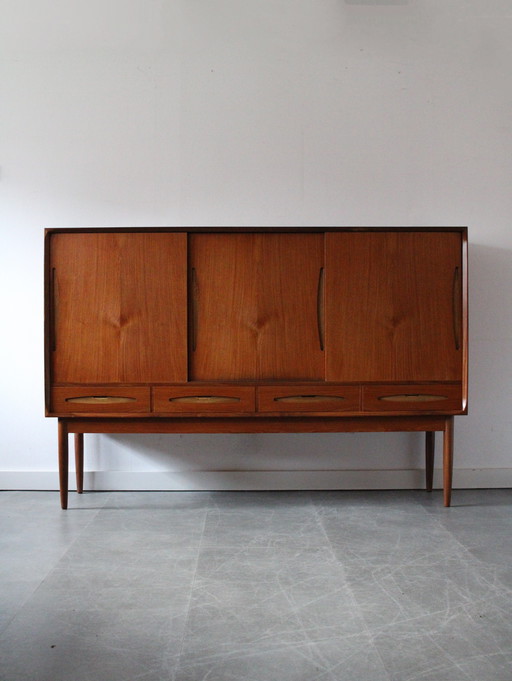 Vintage Deens highboard in teak