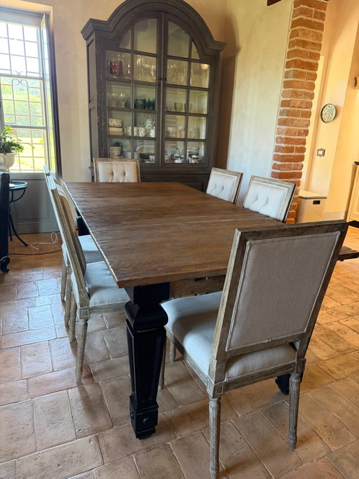 6 chaises Dialma Brown – style campagne anglaise