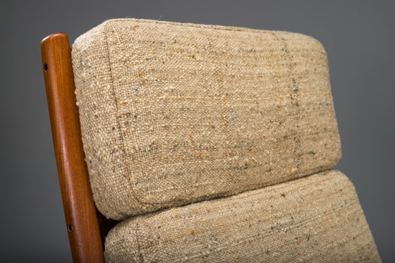 Image 1 of Senator Hochlehnsessel und Ottomane aus Teakholz von Ole Wanscher für Poul Jeppesen Collectors, Cado, 1960er Jahre