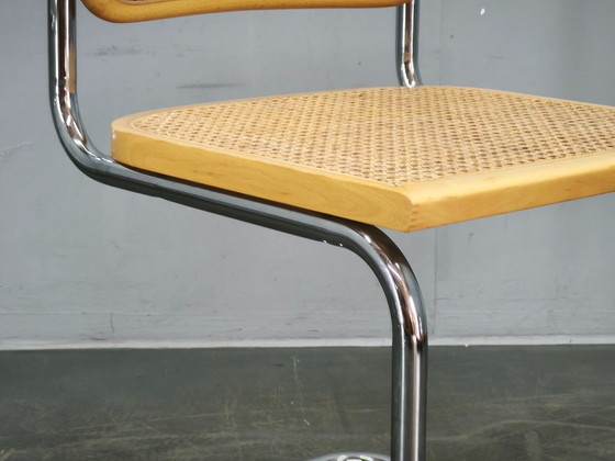 Italian Cesca B32 Style Cane And Chrome Cantilever Chair, 1970s – Dining chairs (photo 8 of 12)