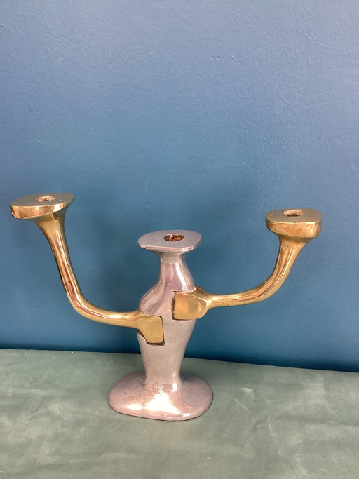 Candelabro originale di David Marshall dal design brutalista