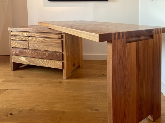 Image 1 of Scrivania in pietra Chapo B19 Olmo massello 1980