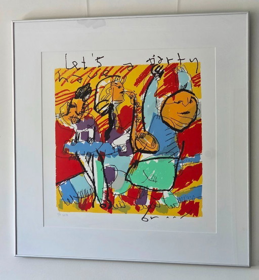Herman Brood - ¡Hagamos una fiesta! - Edición limitada 28/50 - Firmado a mano