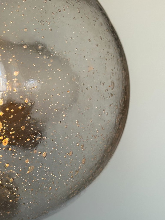 Image 1 of Paire d’appliques vintage, cuivre et verre bullé, BEGA Allemagne 1970