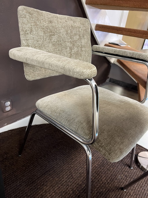 Ensemble de chaises de salle à manger à structure tubulaire