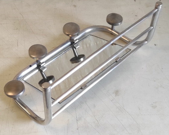 Image 1 of Art Deco style wall-mounted coat rack - mid-20th century