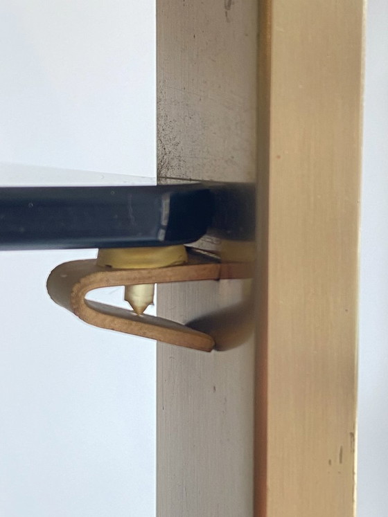 Vintage modulaire hoekwandkast uit de jaren 70 met glazen en gouden metalen frame. – Boekenkasten, Glass (photo 15 of 20)