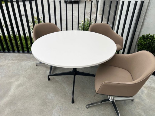 Mesa segmentada Vitra Eames, 120 cm – eettafels, Metal, Wood