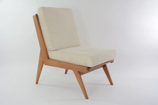 L-vormige corduroy fauteuil