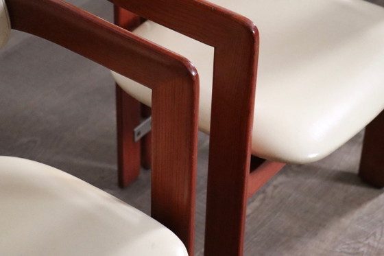 Set van 6 Augusto Savini Pamplona-stoelen voor Pozzi, Italië, 1965 – Eetkamerstoelen, Wood (photo 8 of 18)