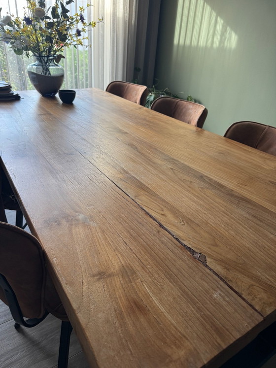 Tavolo da pranzo in legno di teak 220x100 – Tavoli da pranzo, Metallo (photo 4 of 5)