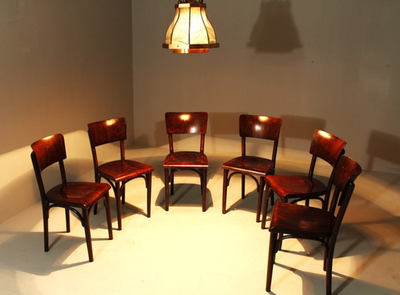 Image 1 of Sgabelli da pub di Thonet, anni '30, set di 6, II