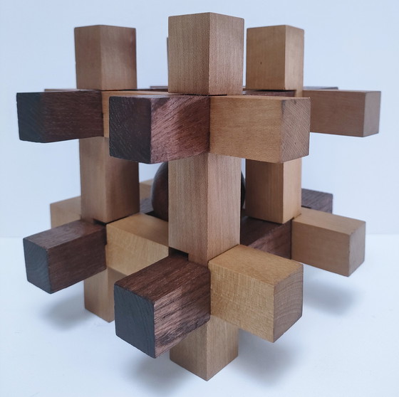 Image 1 of puzzel XL massief hout jaren 80