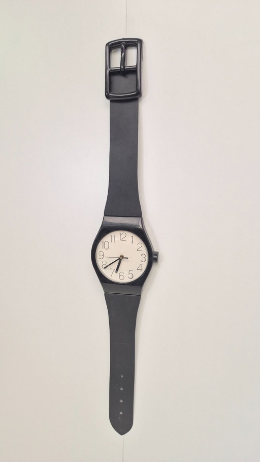 Horloge murale Quartz noir vintage