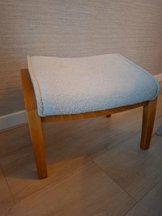 Image 1 of 2x Farstrup beige footstools