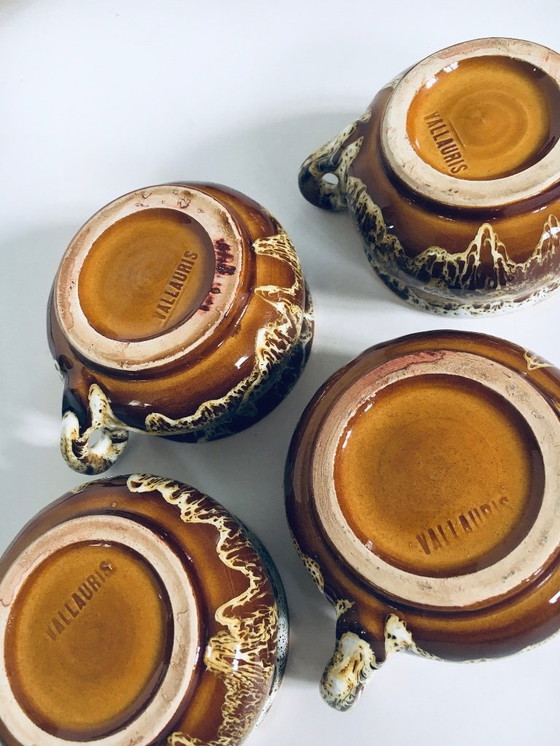 Image 1 of Midcentury Art Studio Pottery Tea & Coffee Service set, Vallauris France 1960's