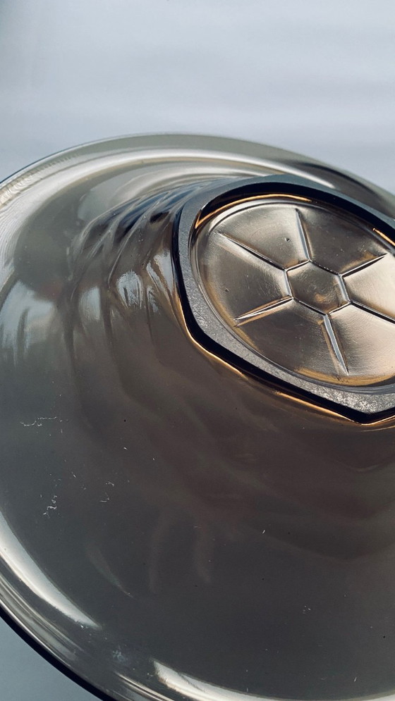 Image 1 of Pressed glass bowl (Art Deco style)