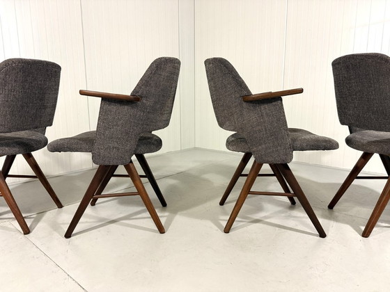 Image 1 of 4 X sillas de comedor Cees Braakman FT30 Pastoe, Países Bajos 1950