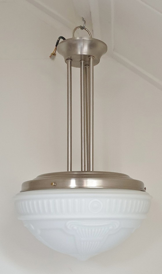 Image 1 of Grote Art Nouveau / Art Deco  stijl hanglamp