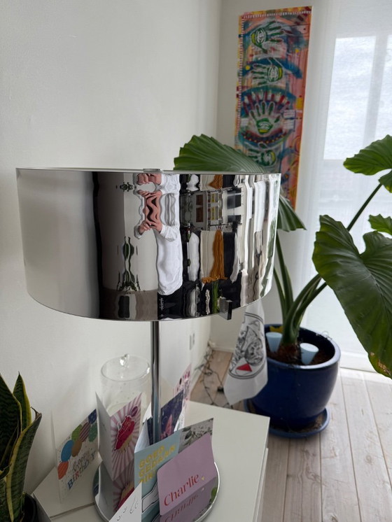 Image 1 of Lámpara de mesa Prandina CPL con espejo de cristal, 48 cm