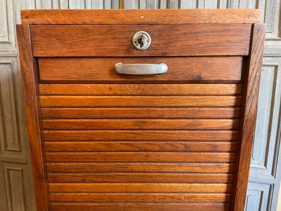 Image 1 of Armoire à volet roulant, classeur, meuble à musique, français
