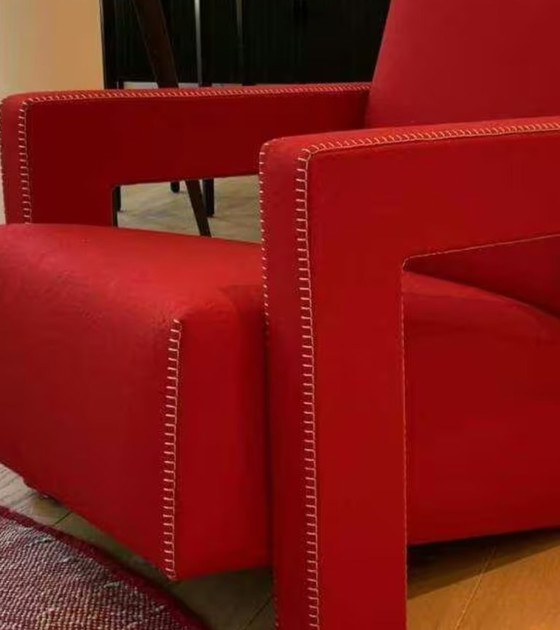 Image 1 of CASSINA 637 Poltrona UTRECHT ( NUOVA) in Lana Kvdrat 13L Rosso