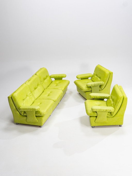 Modular Sofa and Armchairs Set, West Germany, 1970s