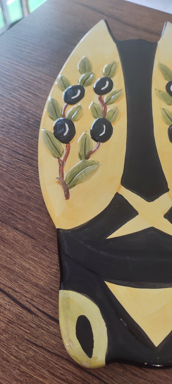 Image 1 of Dessous de plat cigale en céramique signé NEM